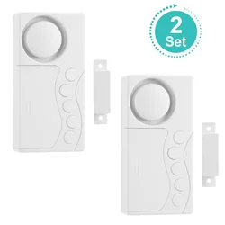 High - Volume Wireless Magnetic Sensor Alarm (2 Sets Alarm)