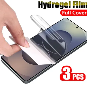 3PCS Pellicola idrogel per Samsung Galaxy S24 S25 Ultra S23 S22 S21 S20 FE Nota 20 10 Plus Proteggi schermo morbido Pellicole antigraffio