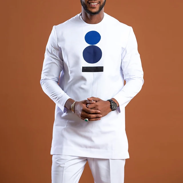 Jide Dashiki Round Neck Long Sleeve Shirt and Pant