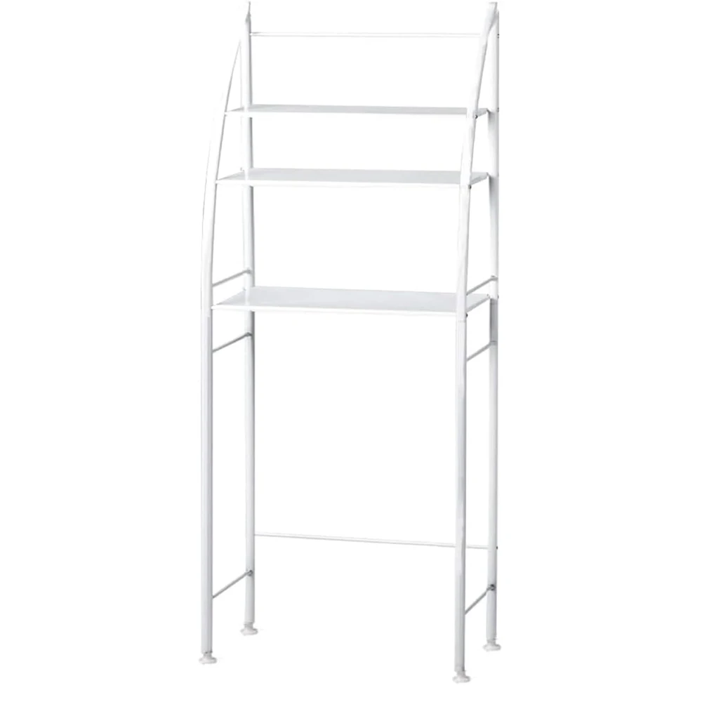over toilet storage rack setup