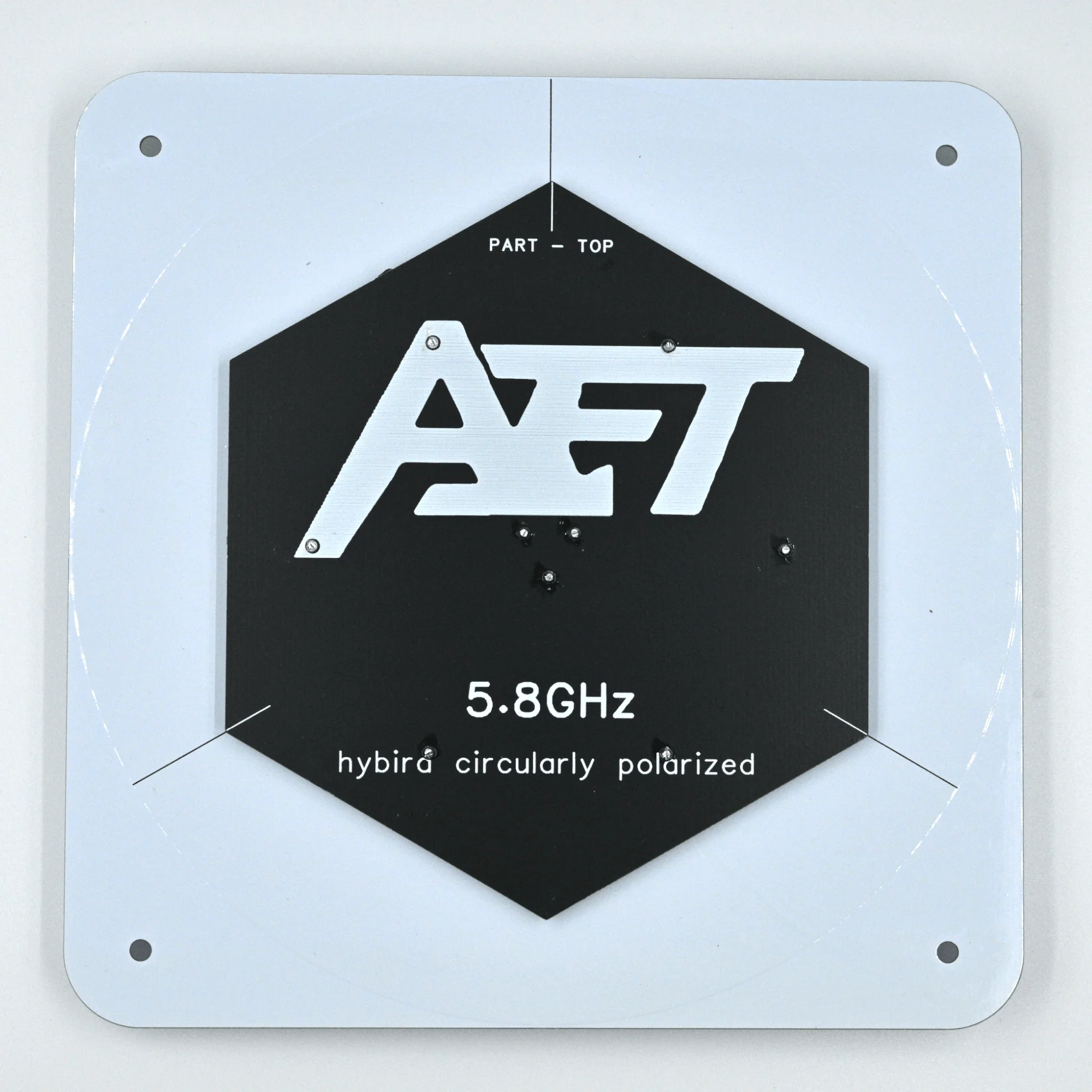 5.8GHz FPV AET Feed Patch Antenna, RCmall 17dBi High Accuracy SMA Male to SMA Male Cable Adapter, Directional Circularly Pol