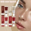 Eelhope Women's Moisturizing Colored lipstick Moisturizing and Coloring Not Easy to Touch Cup Durable Portable Lipstick 5g 1