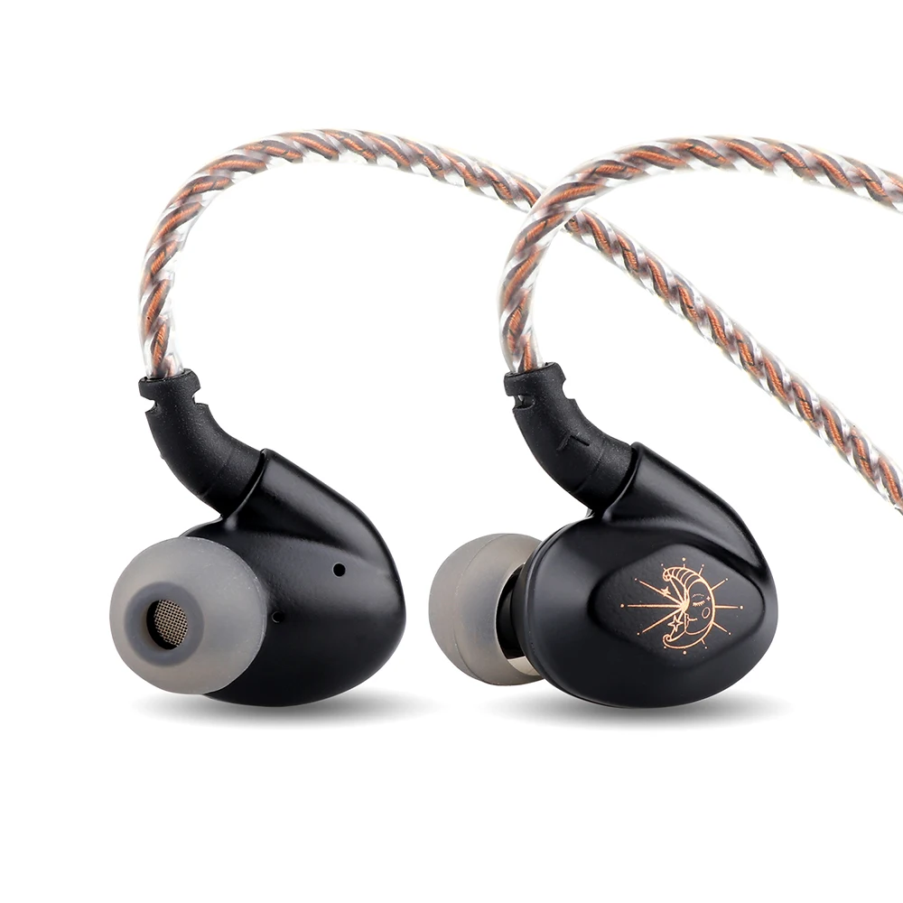 Hifi de Diafragma de Carbono Fones de Ouvido Iems Liga de Zinco Cavidade Dupla Cancelamento de Ruído 10 mm Iem Blon-z200