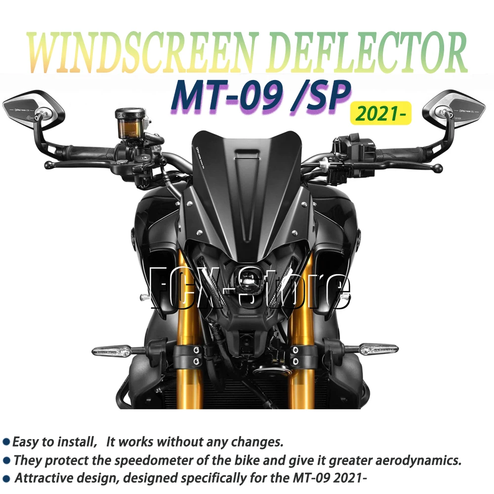 

FOR YAMAHA MT-09 /SP 2021 Motorcycle Accessories Windshield Wind Shield Screen Windscreen Deflector