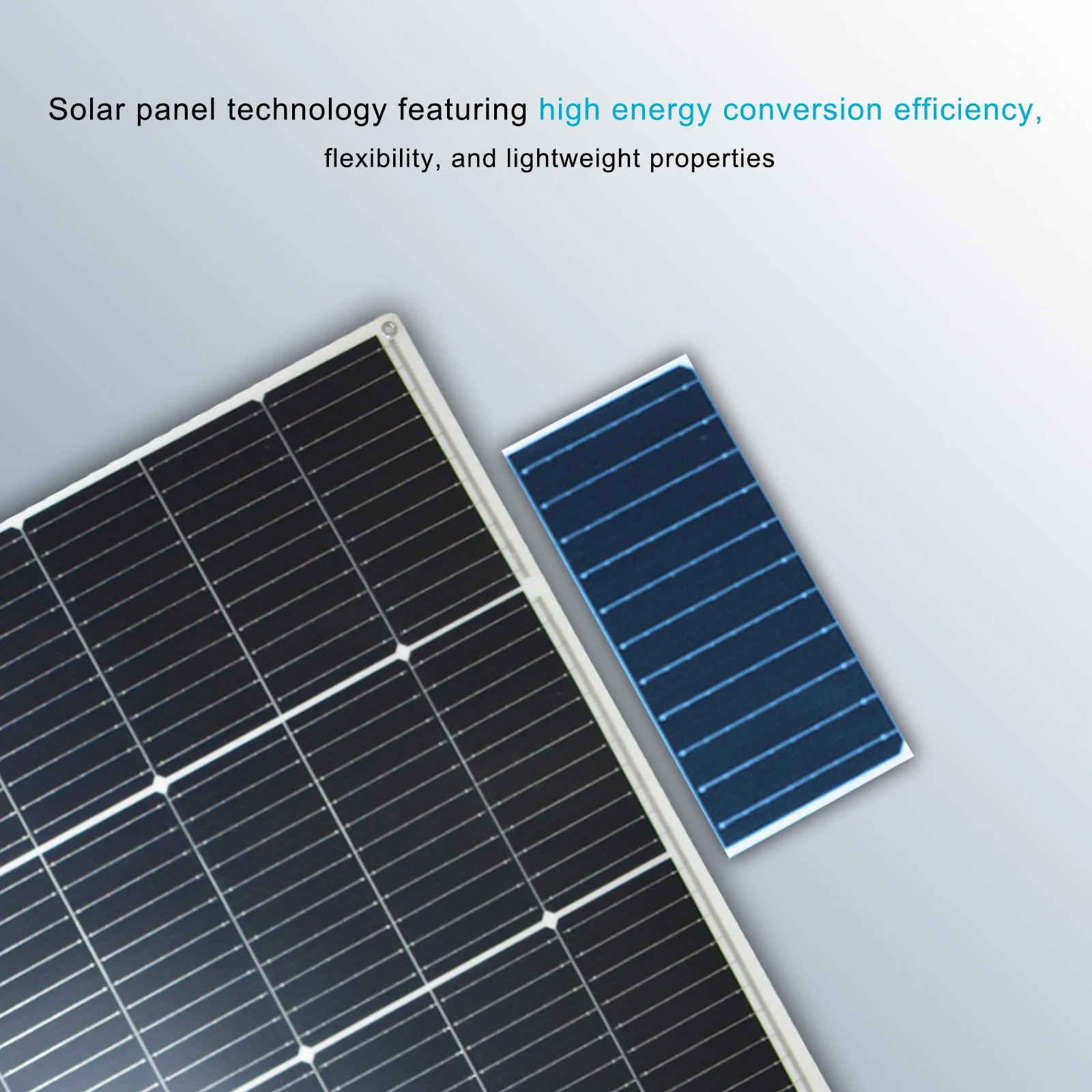 125W Flexibles Solarpanel, Biegbares Monokristallines, Hocheffizientes Wasserdichtes Solarladegerät für Wohnmobile, Boote, Camping & Outdoor – Detail 3