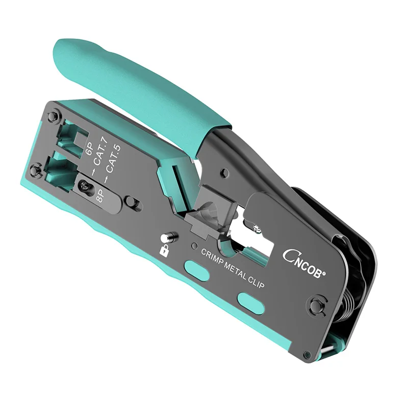 Plugues Modulares para Passagem Ferramenta Crimper Conector Rj45 Rj11 rj 45 Cat7 Cat8 Cat6 Cat5e