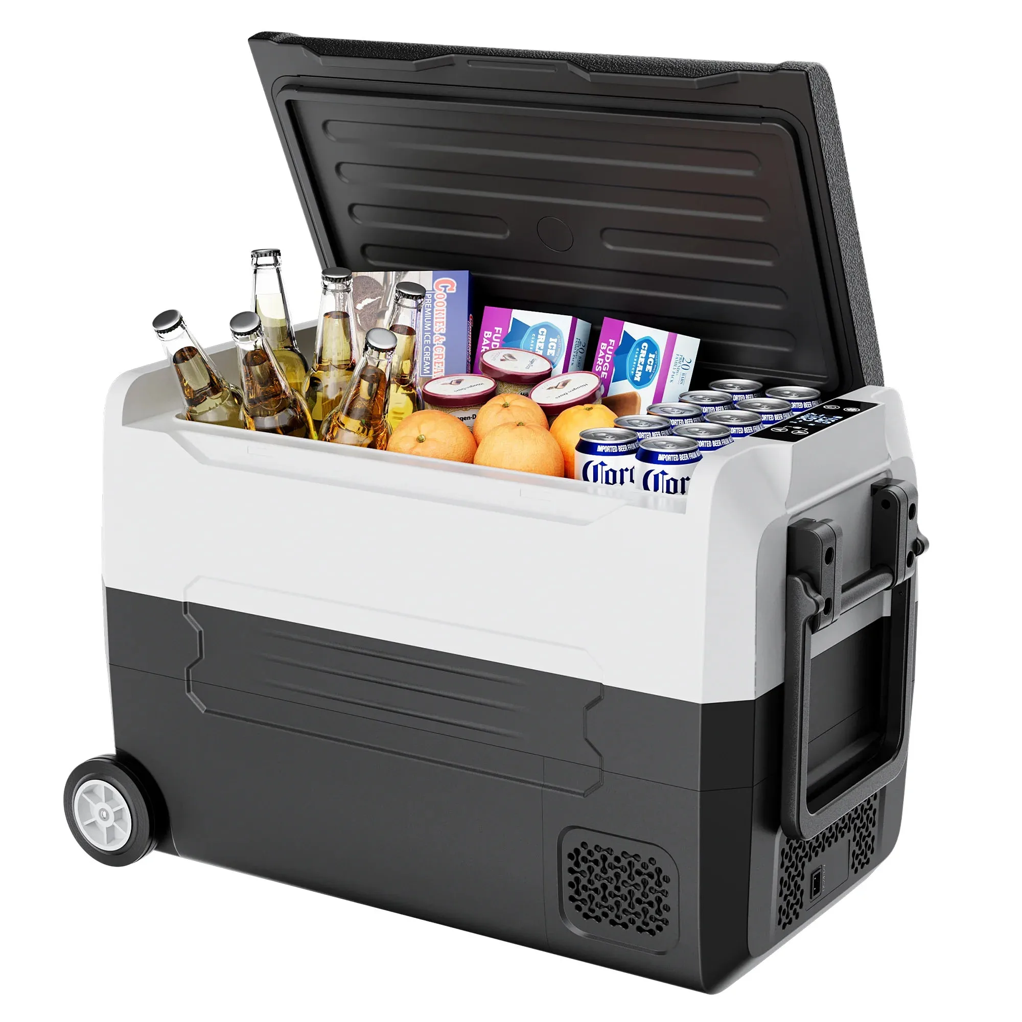 SIMZLIFE Portable Refrigerator Freezer, -4℉~68℉, 47 Quart(44L) Mini Fridge,12/24V DC& 120-240V AC,Car Fridge for RV,Trunk,Home 1 SIMZLIFE Portable Refrigerator Freezer, -4℉~68℉, 47 Quart(44L) Mini Fridge,12/24V DC& 120-240V AC,Car Fridge for RV,Trunk,Home 1