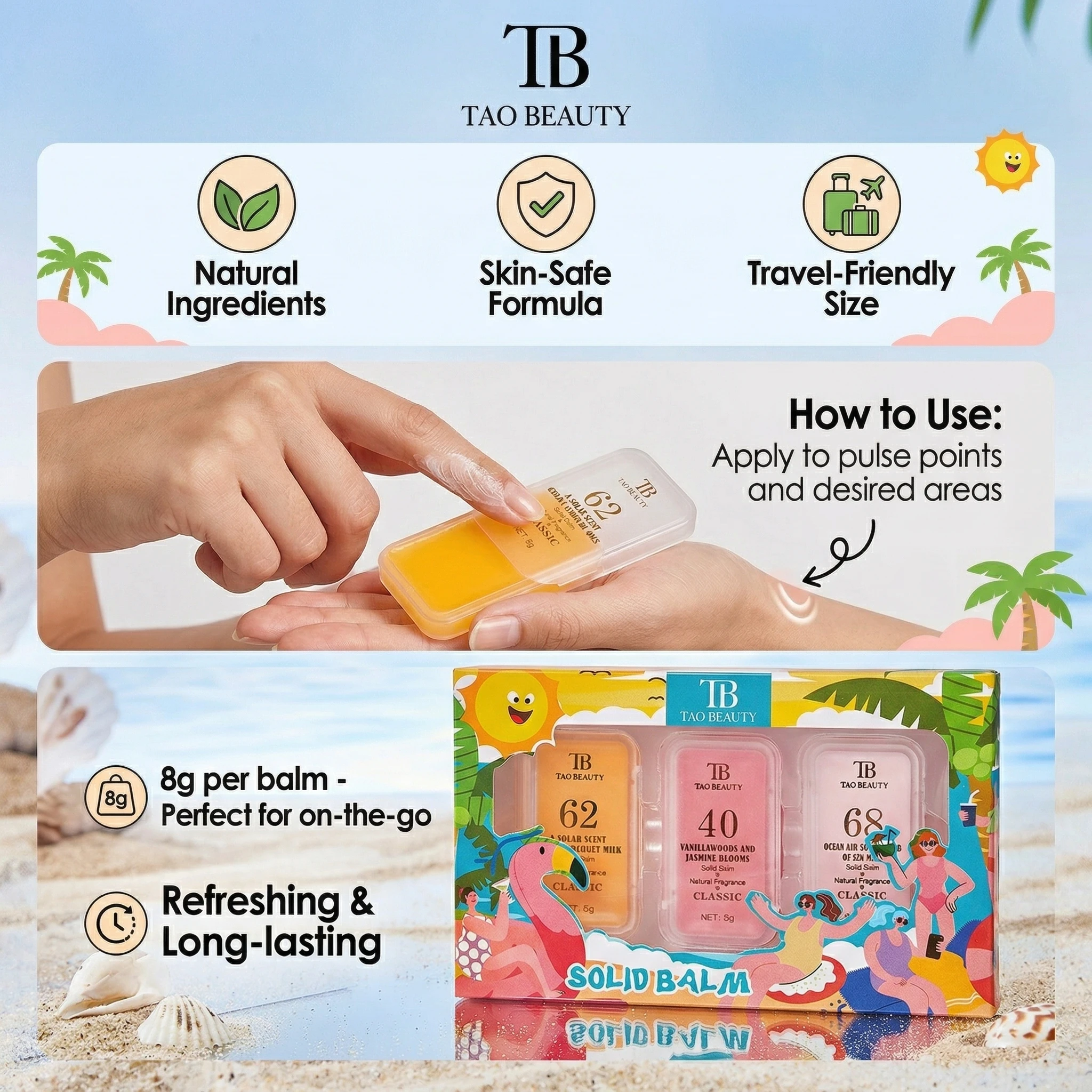 3Pcs Solid Perfume Set Natural Scent Portable Lasting Fragrance Portable Balm Gift For Women Her Daily Use Dating Office Travel_voghion.com
