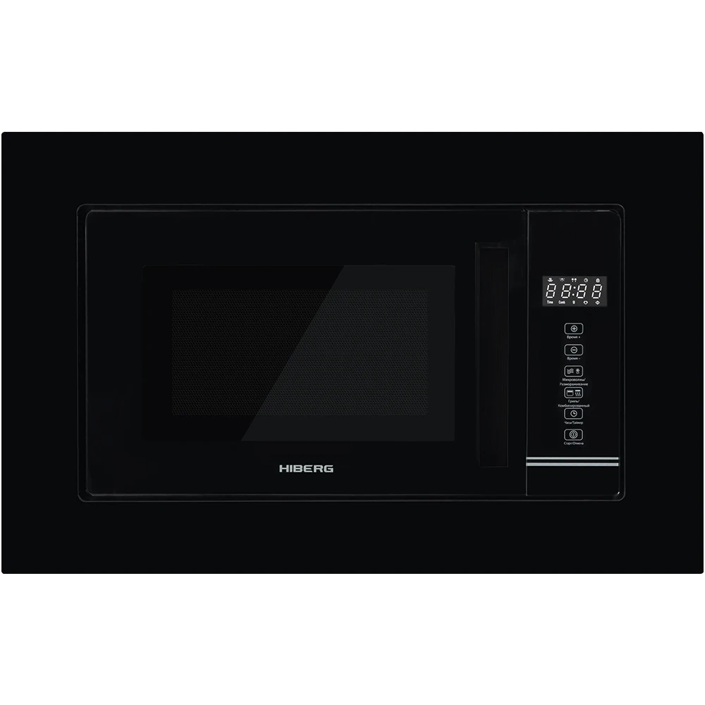 Embedded microwave oven hiberg VM 6502 B, glass touch display, 20L