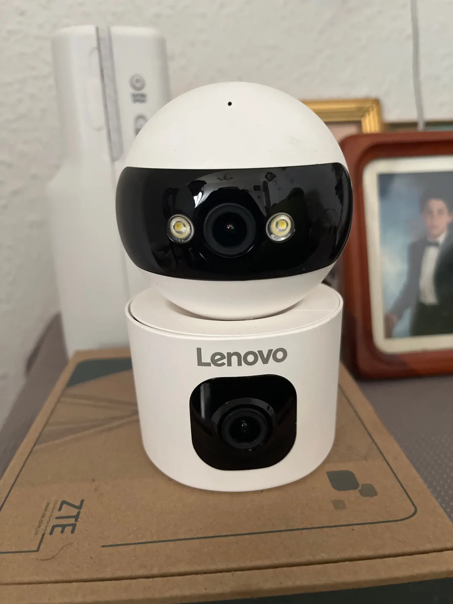 Lenovo-cámara de vigilancia inalámbrica para el hogar, Monitor de seguridad para bebés, 4K, IP, 5G, WiFi, lente Dual, seguimiento automático, CCTV photo review