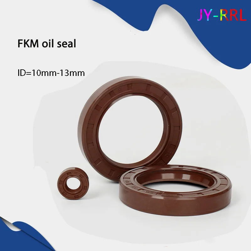 

1Pcs TC/FB/TG4 FKM Framework Oil Seal ID 10mm 11mm 12mm 13mm OD 20-35mm Thickness 5-10mm Fluoro Rubber Gasket Rings