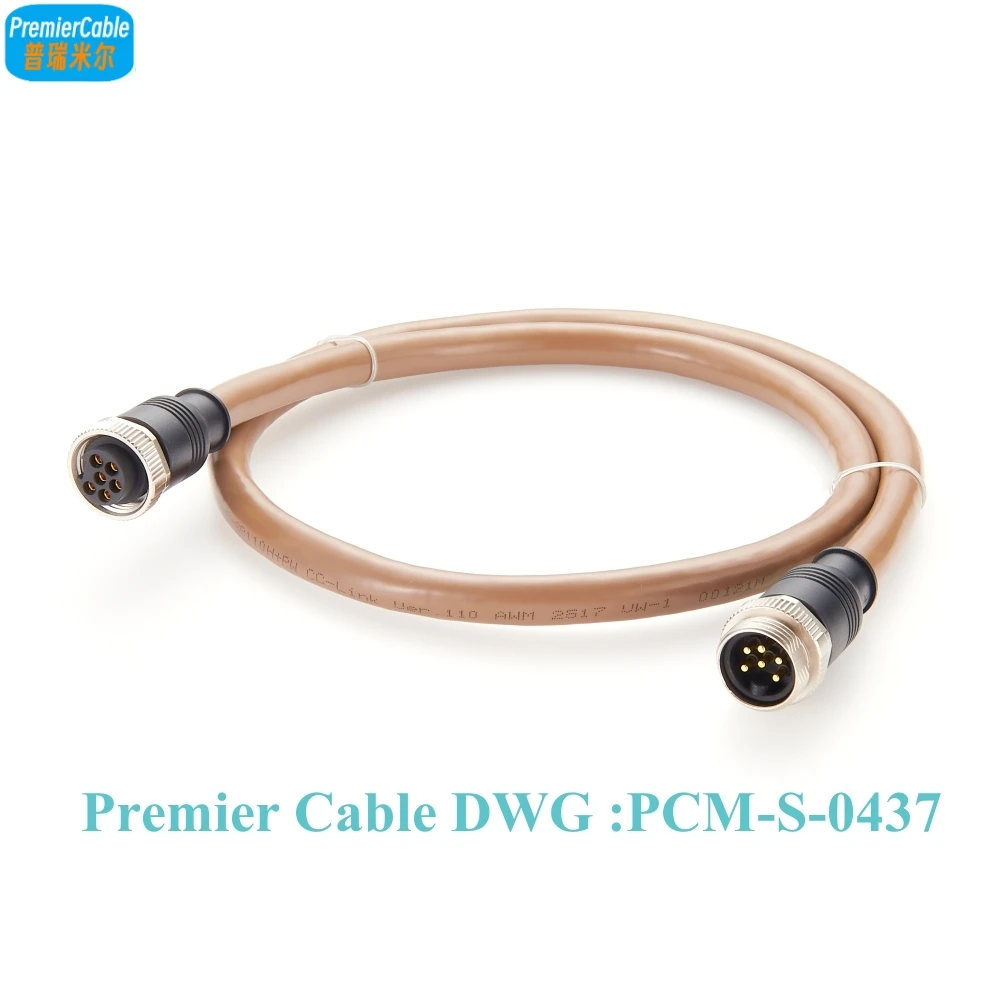 CC-Link �̴� ü���� 7/8-16UN 6�� ��-�� ���� ���̺� �̴��н�Ʈ 7/8��ġ �ʵ���� ����� ��Ʈ��ũ ���̺� (PLC��)