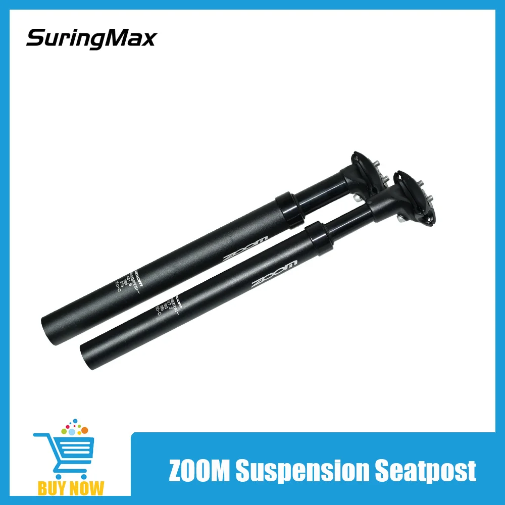 

ZOOM Suspension Seatpost Shock Absorber Damping Alu Ebike Damper MTB Electric Mountain Bike E Bicycle Seat Post 27.2 31.6