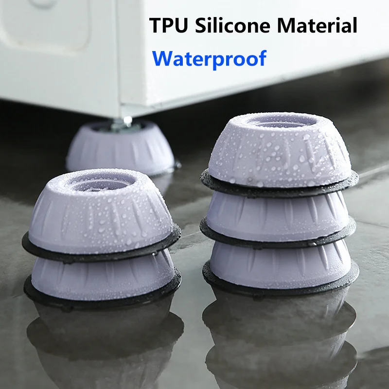Washing Machine Pads Universal Refrigerator Shock Pad Non-Slip Shockproof Cushion Height Increasing Moisture-Proof