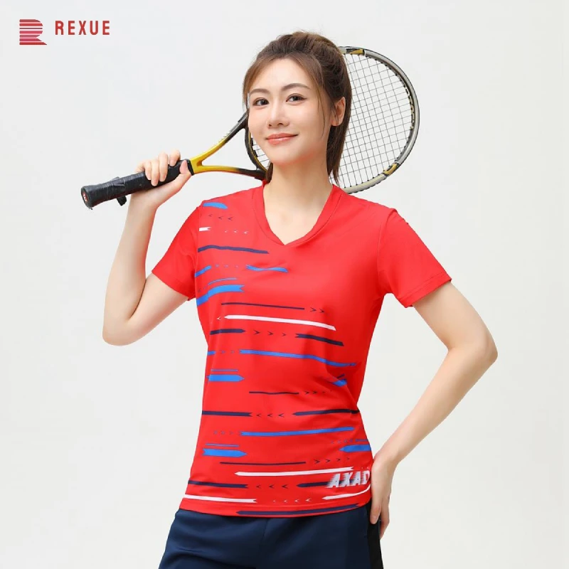 Men's Sport Quick Dry Fit Short Sleeves Table Tennis T-Shirt Women Kid Badminton Shirt Tops Golf Tennis Running 3D Printed Tee