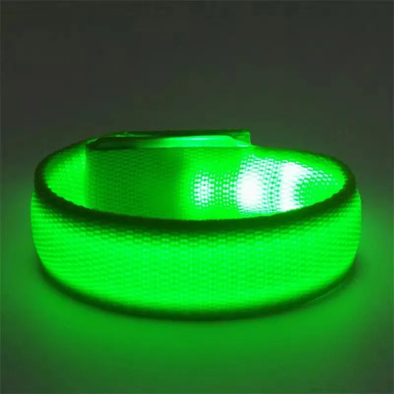 Glow in the Dark Bracelet Led Luminous Bracelet Concert Party Bar Velcro LED Sports Wrist Strap Party Supplies