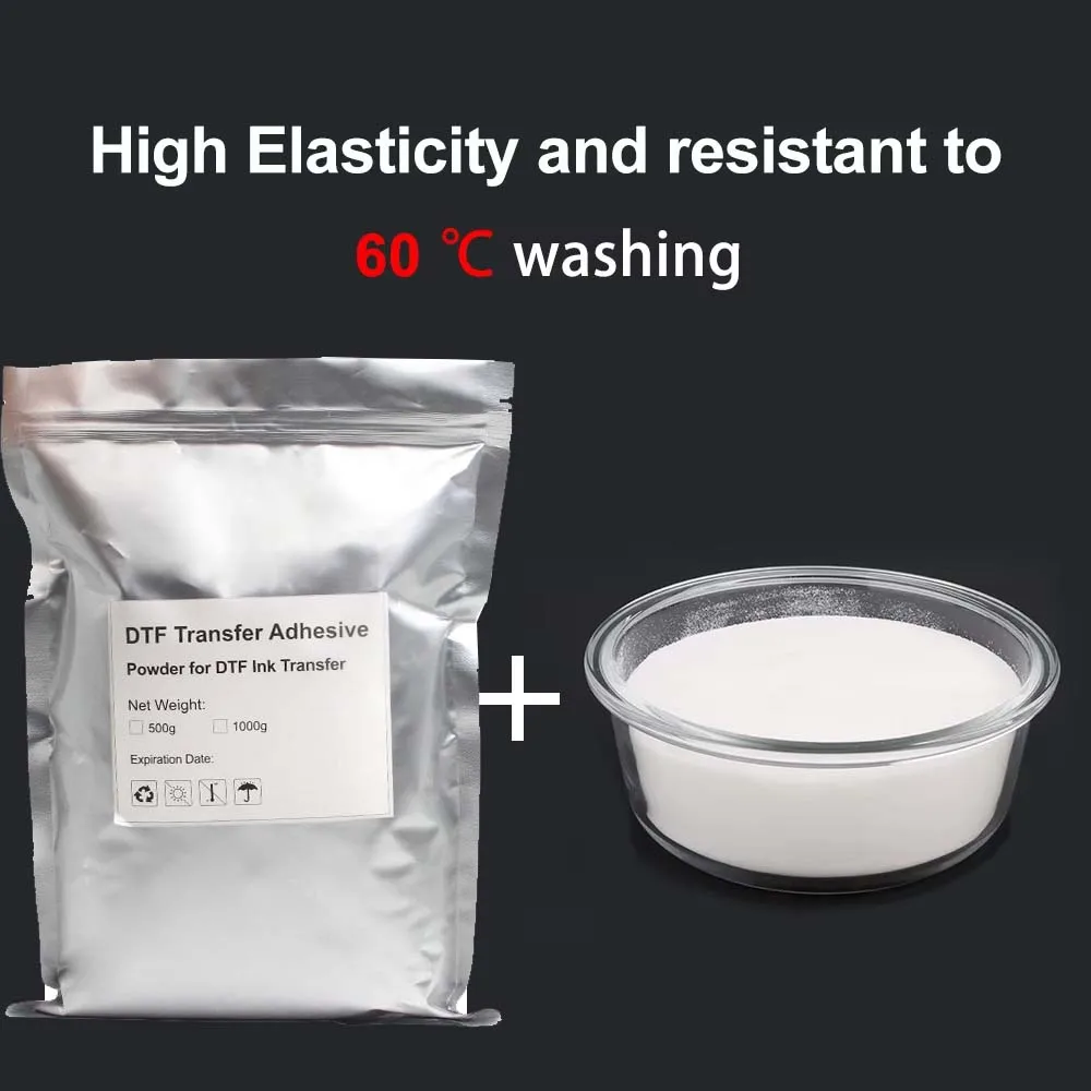 DTF Powder TPU Polyurethane Hot Melt Adhesive For T-Shirt Heat Transfer Printing 0.5KG