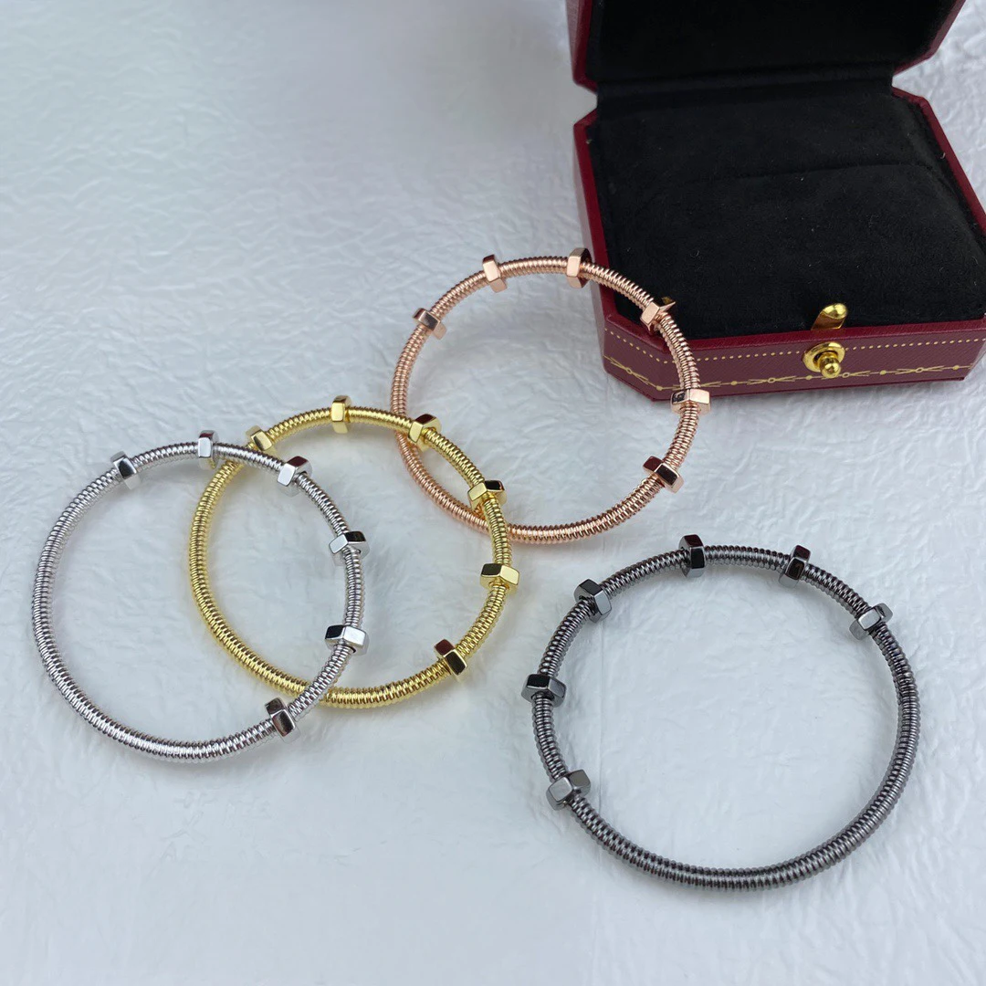 Classic Screw Bracelet For Women Luxury Hip Hop Party Fashion Jewelry For Women Couple Bracelets Date Gift Free Shipping Items