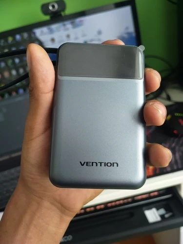 Vention 65W 20000mAh Power Bank with Built-in USB-C Cable photo review