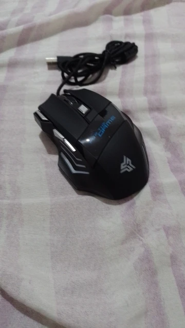 Mouse gamer para jogo computador 3200dpi com LED laser X7 USB Botões Profissional photo review