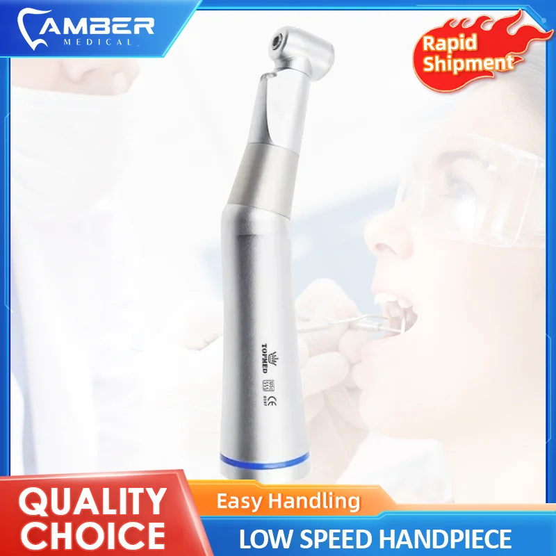 

Dental Amber Oral Therapy AM-G20L Contra Angle Handpiece E-generator LED 1:1 CA Burs Tooth Medical Consumables Products