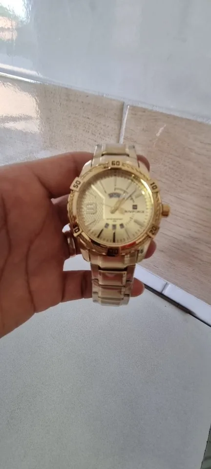Relógio Masculino Luxo NAVIFORCE 9117S Quartzo à Prova D'água photo review