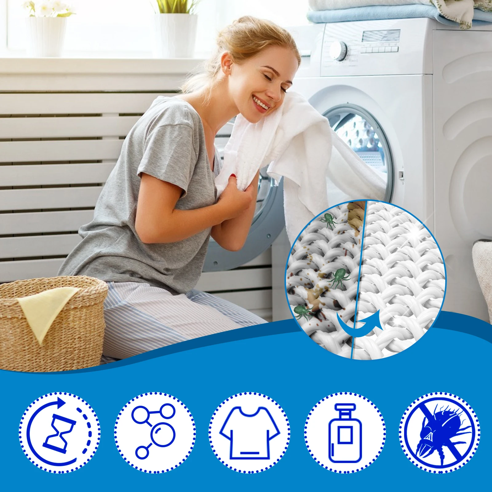 Biodegradable Laundry Detergent Sheets for Deep Washing
