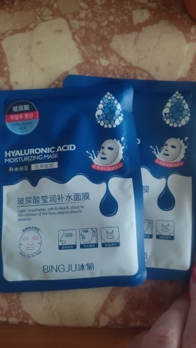 10pcs Hyaluronic Acid Hydrating Facial Mask Sheet Masks for Face Hydrating Shrinking Pores Moisturizing Face Masks photo review