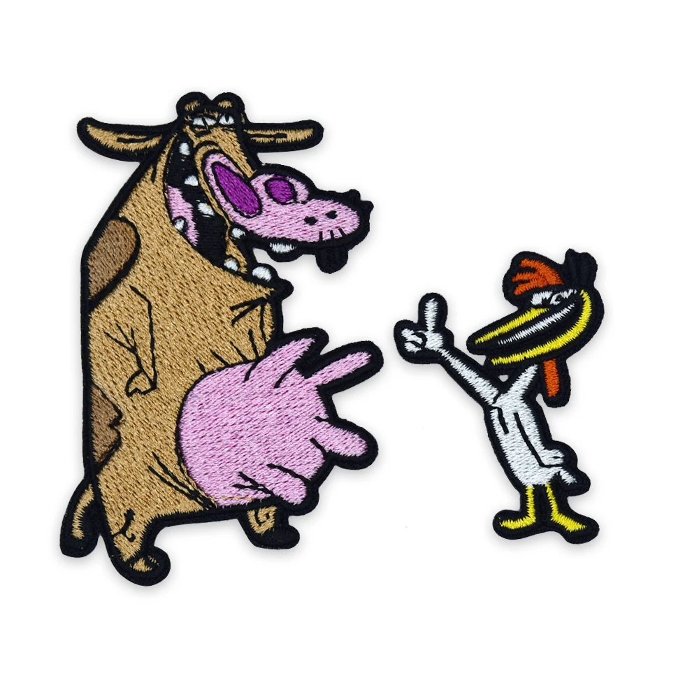 Cow Bovine moo Livestock Bull ox Oxen Farm Animal Cartoon Chidren Kids Embroidren Iron Patch/Logo Sew On Patch Clothes Bag T-Shirt Jeans Biker Badge Applique 