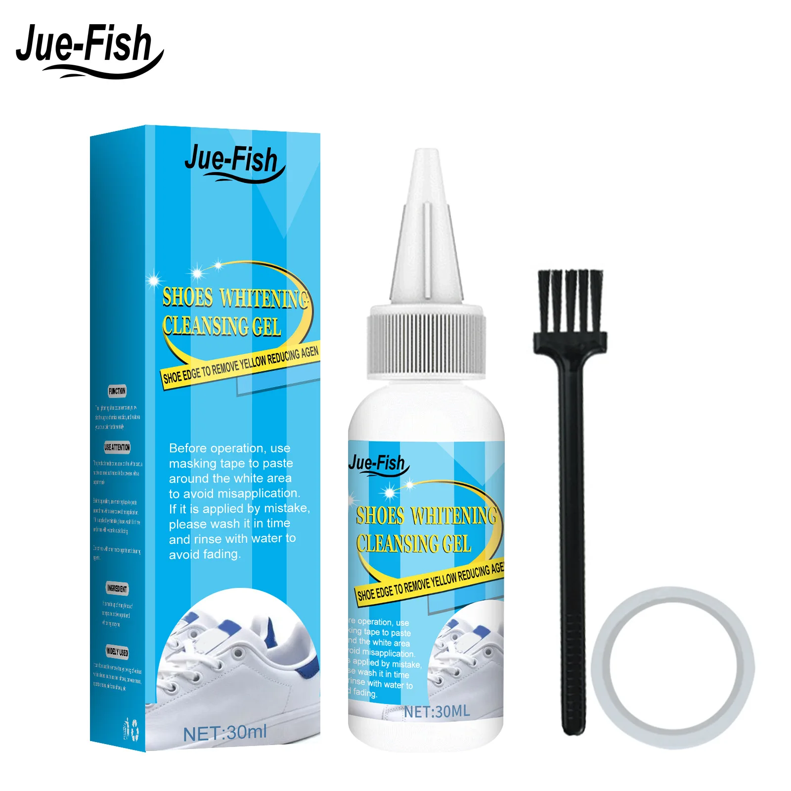 Whitening Cleansing Gel for Shoes Fast Acting Deep Cleaner