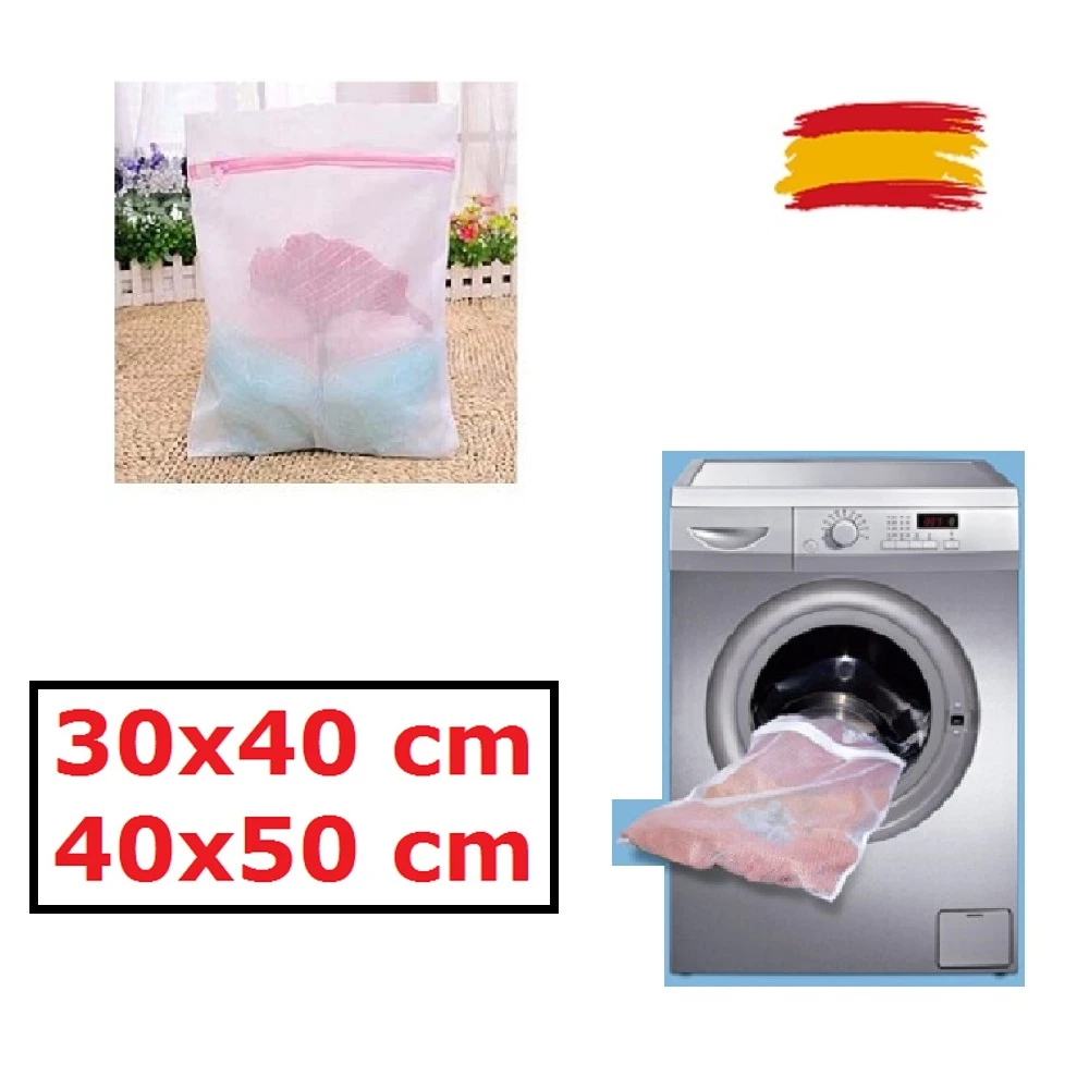 Bolsa Malla para lavar en Lavadora, máquina ropa separada, prendas delicadas, Bolsas resistentes, varios tamaños 30x40 40x50 cm|Bolsas de - AliExpress