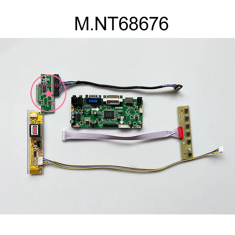 Scheda Controller LCD NT68676 – HDMI, DVI, VGA Per Pannello N154I3-L03 Rev.C1, Convertitore