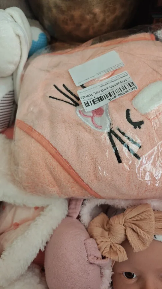 Comentário sobre a toalha de banho com capuz para bebé