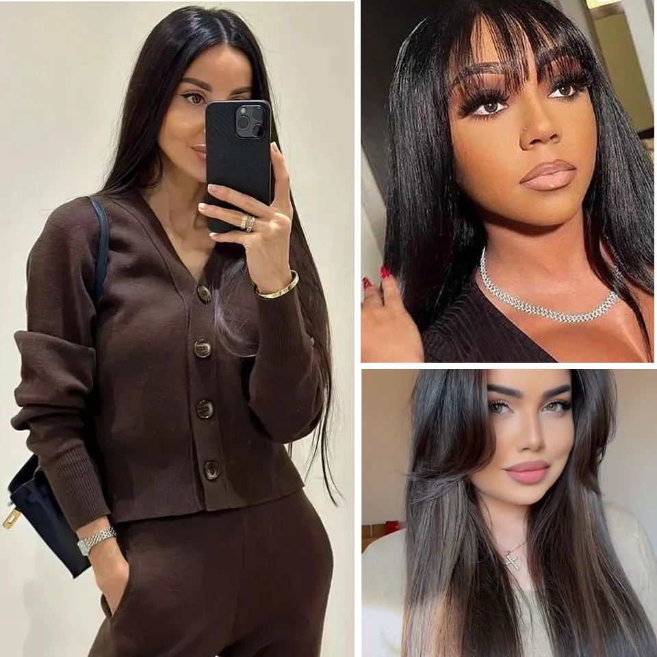 Efecto Deslumbrante: Extensiones De Cabello Sintético Con Clip Para Mujeres
