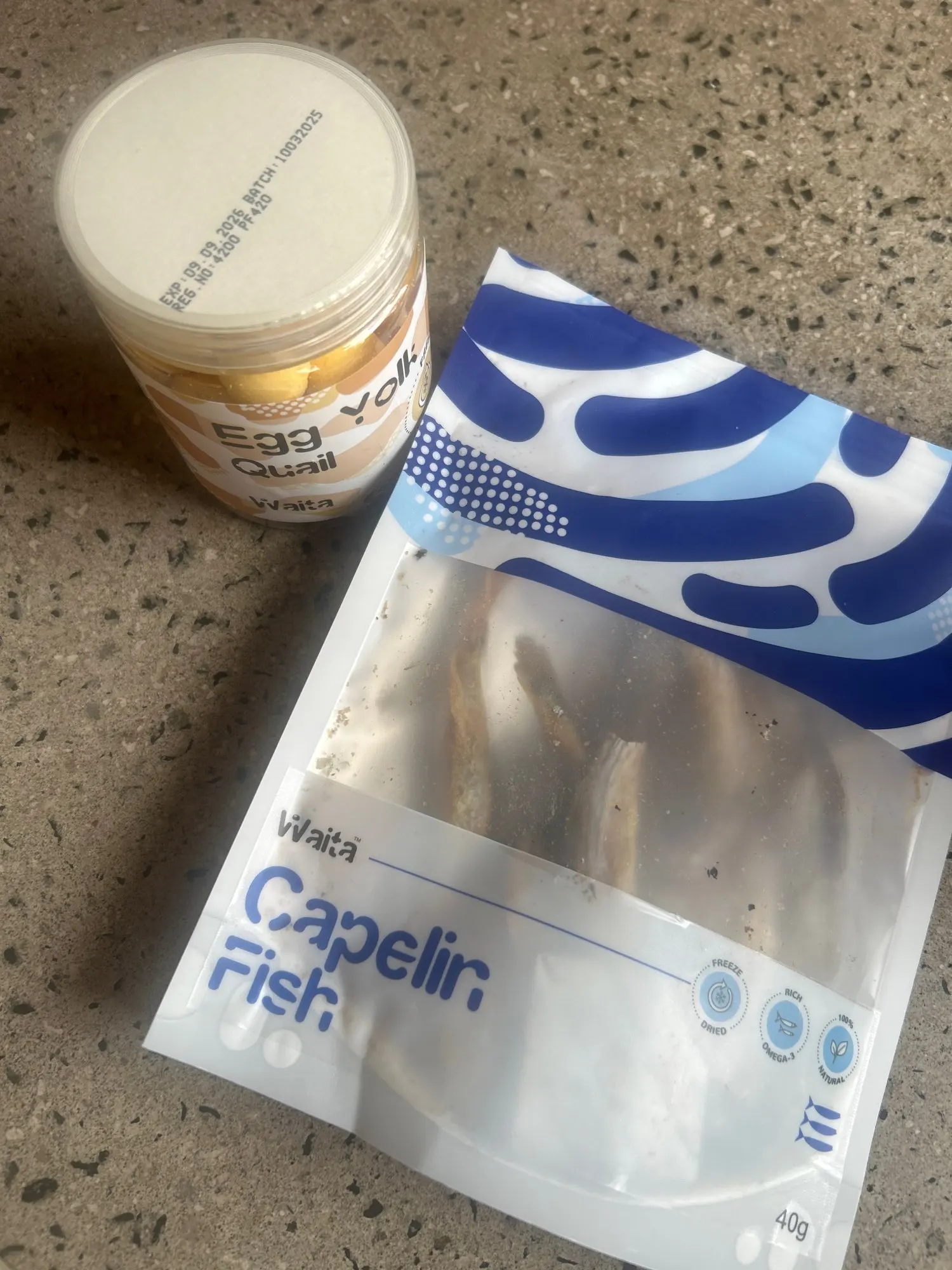 Waita Freeze Dried Capelin 40g Premium Pet Treats Cat Dog High Protein Nutrient Dense Skin Coat Rich Vitamins Minerals photo review