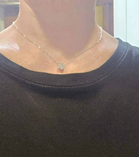 Sparkl365 Moissanite™ CLAIR de LUNE Pendant Necklace [18K Gold over Silver S925]