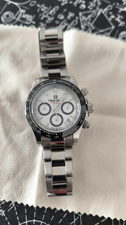 40mm New V2 PAGANI DESIGN Men's Quartz Watches Sapphire Retro Chronograph photo review