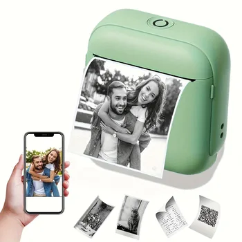 Stampante termica portatile Stampa istantanea Compatibile con iOS Android per foto, etichette, appunti Ottimo regalo