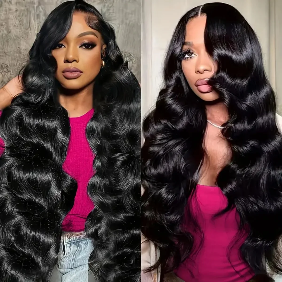 6x4 HD Lace Closure Wigs Human Hair 200 Density Body Wave Glueless Wigs Human Hair Pre Plucked Pre Cut Wear and Go for Women 2