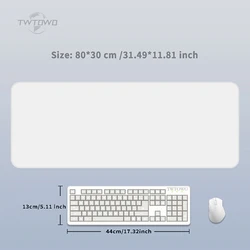 Personalized XXL Desk Mat - Custom Print Gaming Mouse Pad & Keyboard Playmat (600x350) (80x30x0.2 cm)