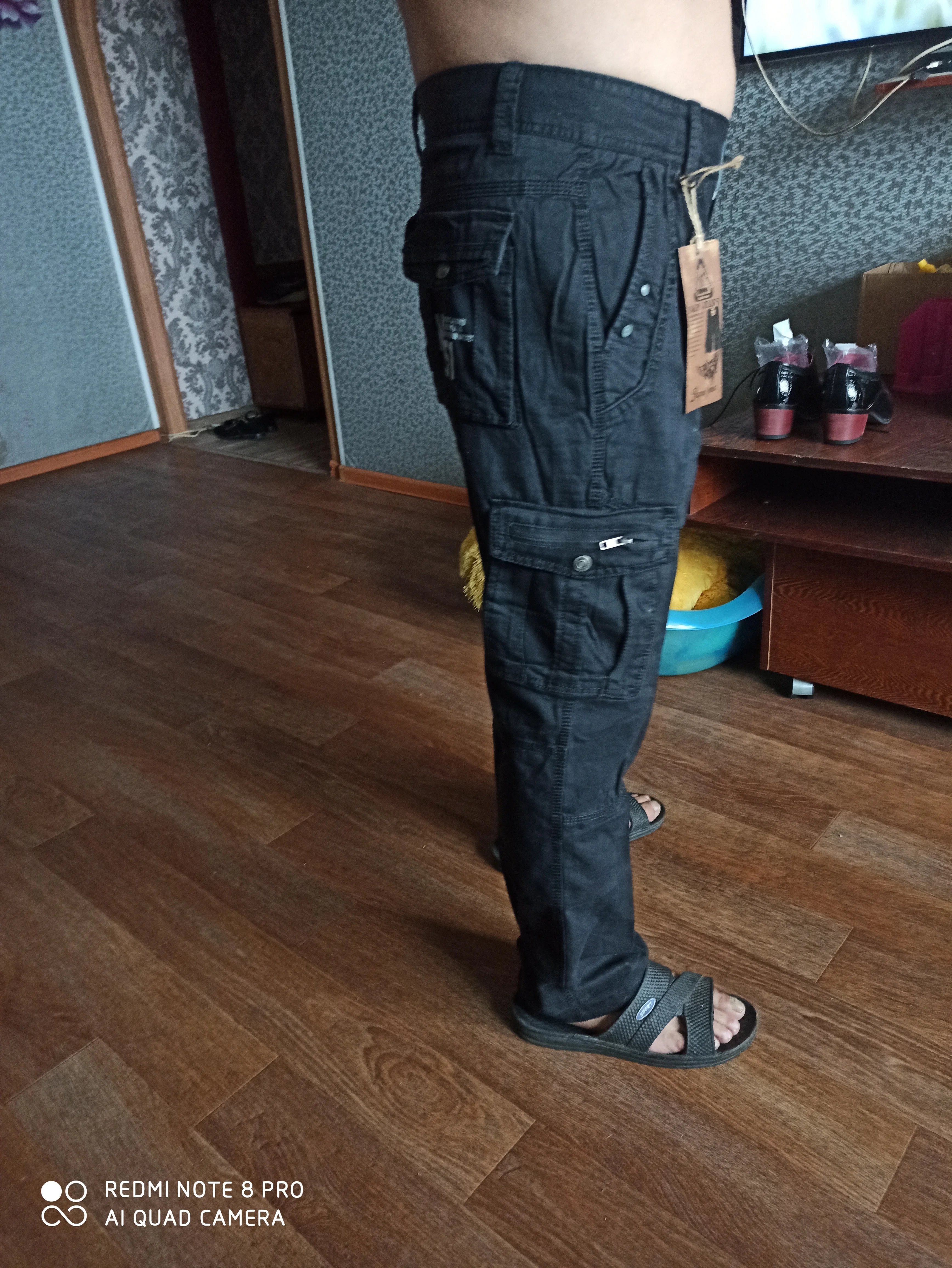 BAPAI Men's Fashion Work Pants Outdoor Wear-resistant Mountaineering Trousers Work Clothes Street Fashion Cargo Pants photo review