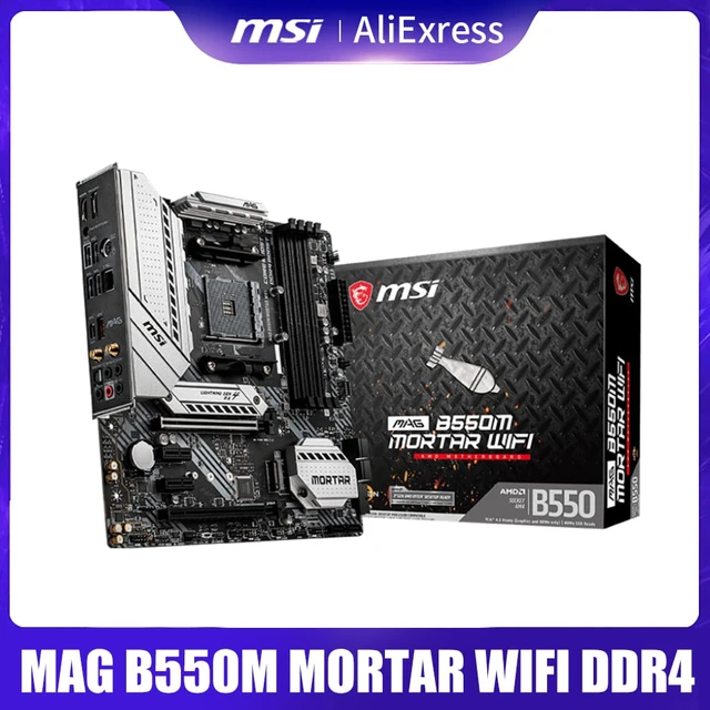 B550 Motherboard For 5500 Cpus Msi B550m Pro-vdh Wifi Socket Am4 Amd B550  Ddr4 128gb Pci-e 4.0 M.2 Sata Iii Hdmi Micro Atx - Motherboards - AliExpress