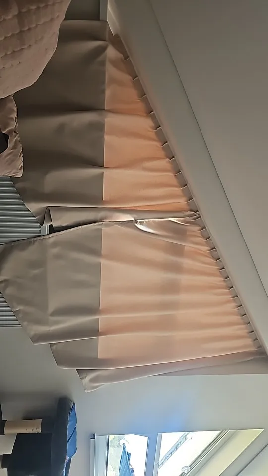 Convenient No Drilling 99% Blackout Bedroom Bay Windows Modrn Short Curtains photo review