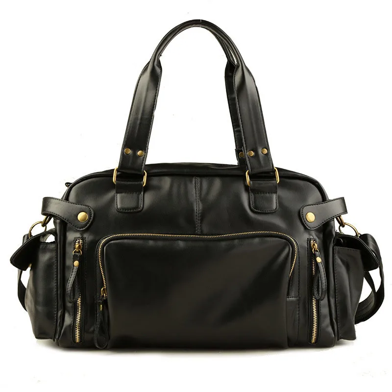 Brand Designer Travel Bag Leather Handbags Men's Casual Tote For Men Large-Capacity Portable Shoulder Bags Big Package_voghion.com