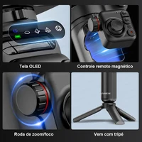 AXNEN M02 3-axis Anti-shake Gimbal, Handheld Mobile Phone Stabilizer with Detachable Remote Control, Support Object Face Track 5