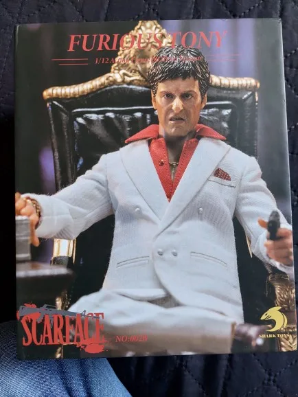 Collection Shark Toys 002 1/12 Scarface Tony Montana Al Pacino Hot Blooded Fighting Youth Full Set Model 6" Action Figure Doll photo review
