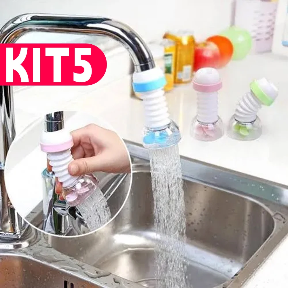 Chuveirinho Anti-Splashing para Torneiras – Utensílio Doméstico para Cozinha e Banheiro Saída de