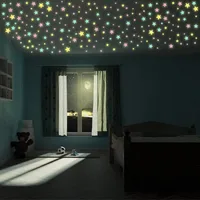 100 Piece Luminous Star Wall Sticker, Suitable for Bedroom, Ceiling, and Wall Decoration, Creating An Exclusive Starry Sky Wall 4