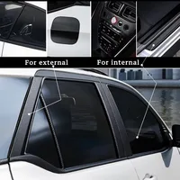 1-20m Carbon Fiber Car 3D Tape Sticker Door Mirror Paste Protector Strip Protection Protective Film Waterproof Adhesive Sedan 4