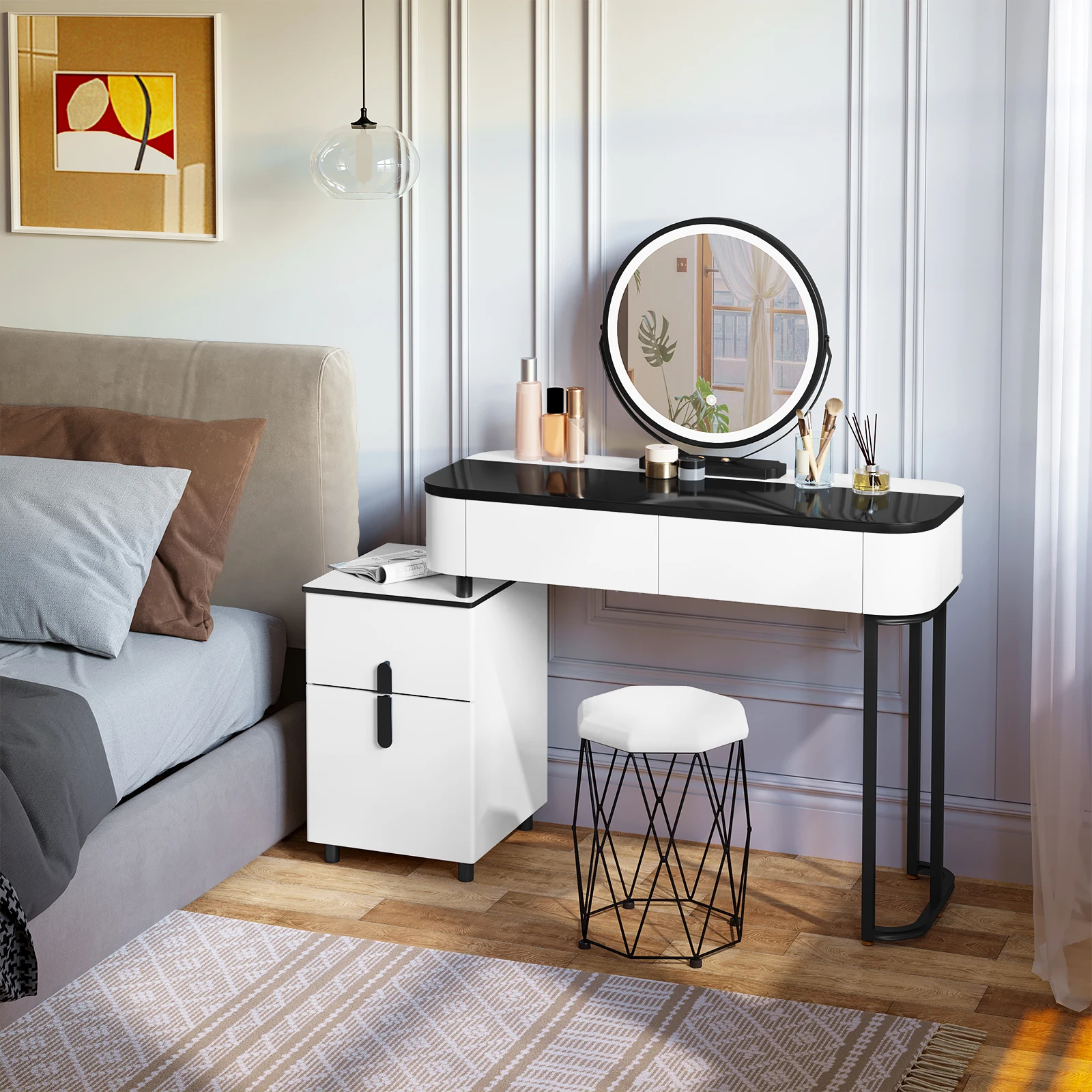 Scrivania Trucco Toeletta Trucco YUGXTH Toeletta Con Specchio A